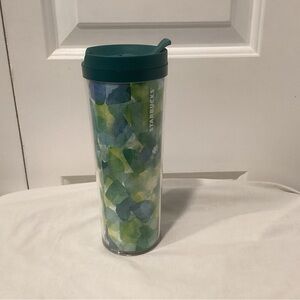 Starbucks Mosaic Green and Blue Tumbler